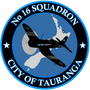 Logo for No. 16 (CITY OF TAURANGA) SQUADRON
